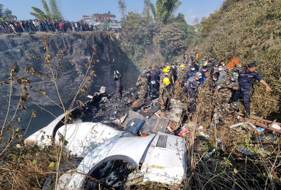 De esta manera quedó el avión