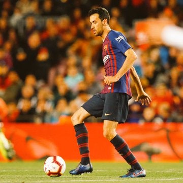 Sergio Busquets con el Barcelona