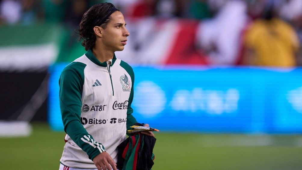 Diego Lainez con la Selección Mexicana