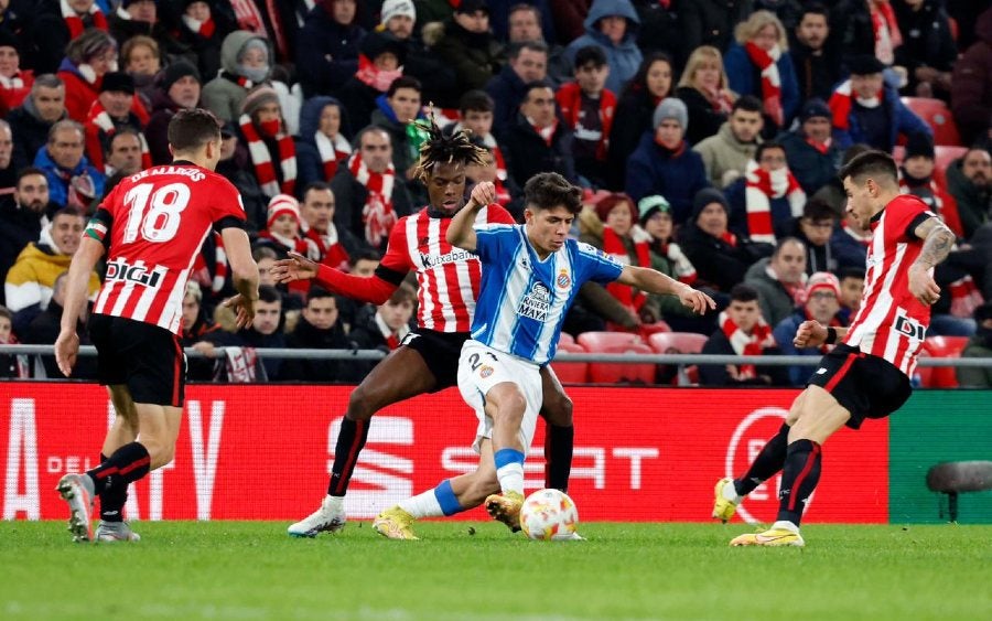 Athletic y Espanyol durante los Octavos de Final de la Copa del Rey