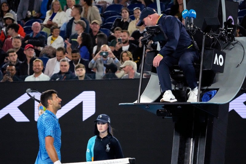 Novak Djokovic en el Open de Australia