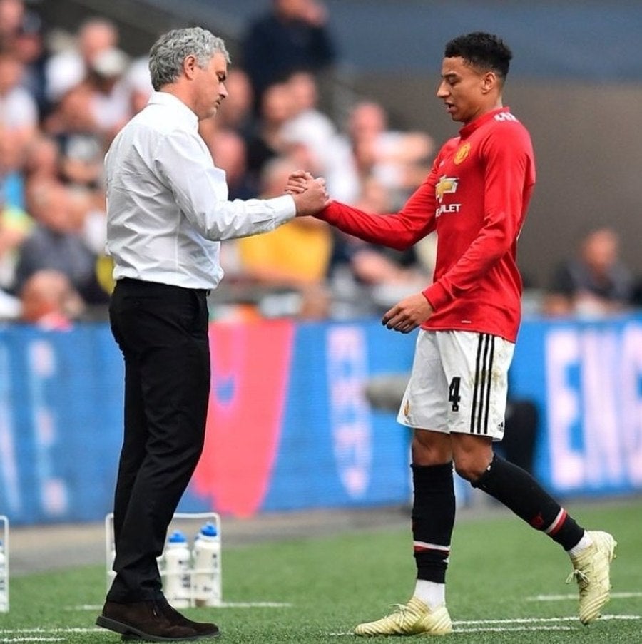 Lingard con Mourinho 