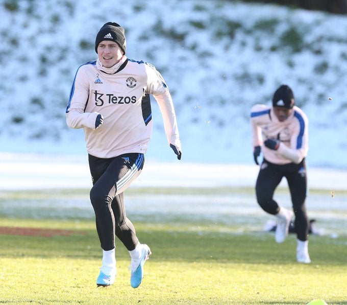 Manchester United en entrenamiento