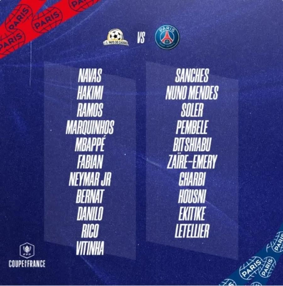 La convocatoria del PSG 