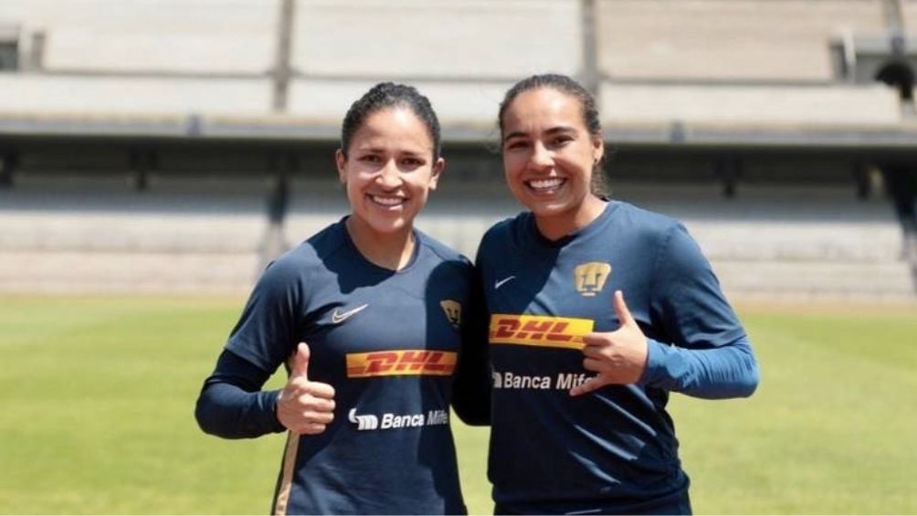 Delgado en un entrenamiento con Pumas