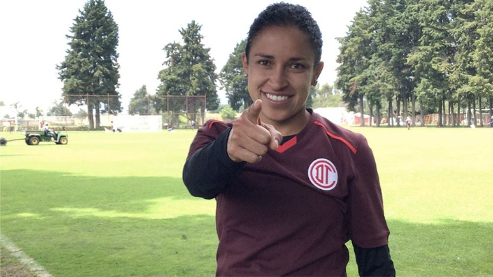 Dirce Delgado en su etapa con Toluca