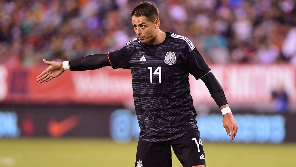 Chicharito en un partido de la MLS