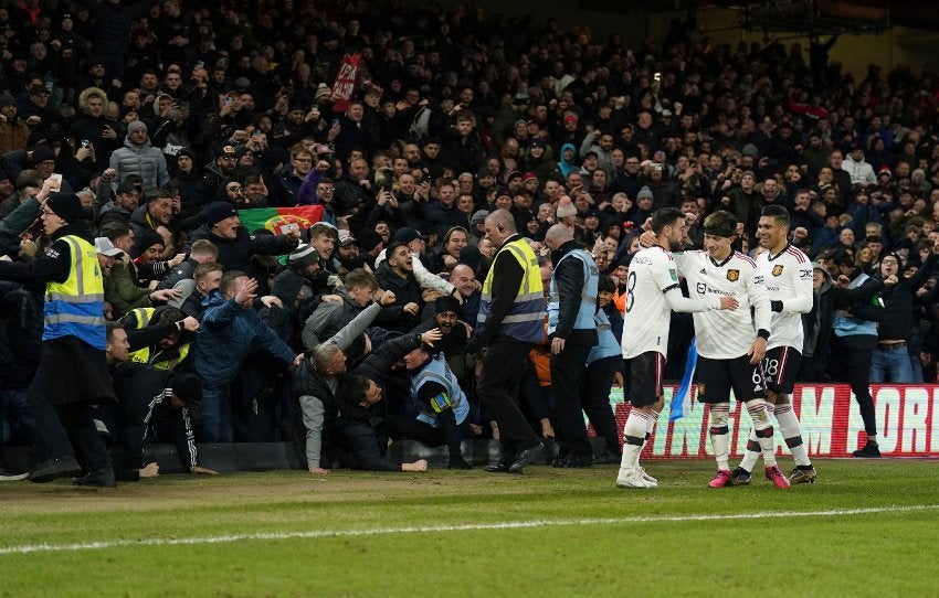 United en celebración de gol