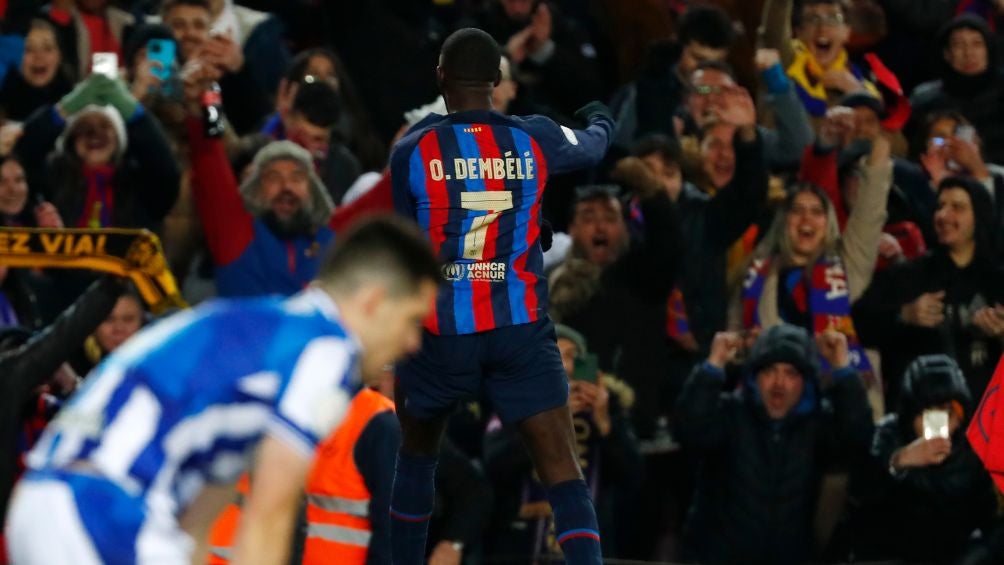 Dembelé consiguió el único tanto del partido