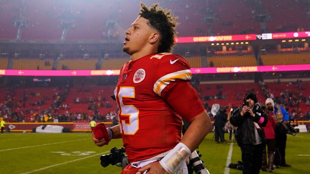 Patrick Mahomes durante un partido de Chiefs