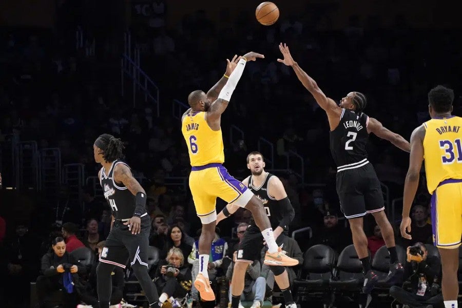 LeBron James, en partido contra Los Angeles Clippers