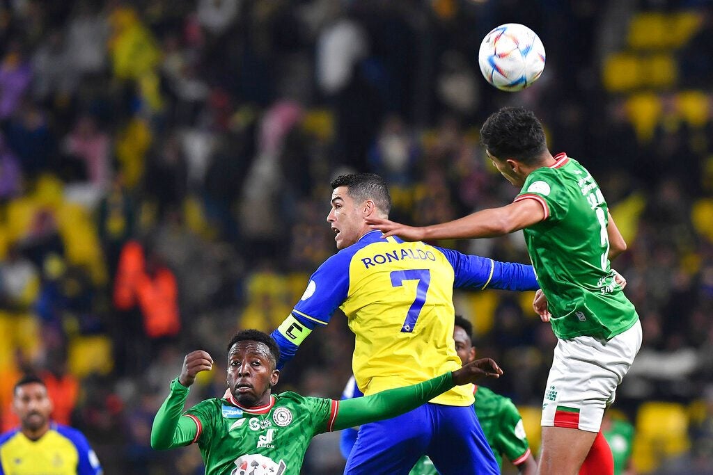 Cristiano Ronaldo en partido con el Al-Nassr