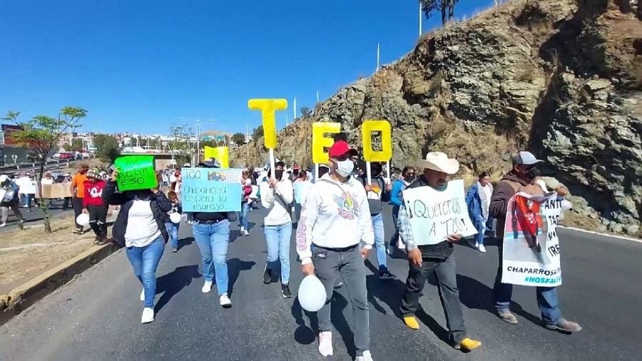 Marcha ante el secuestro de Tadeo 