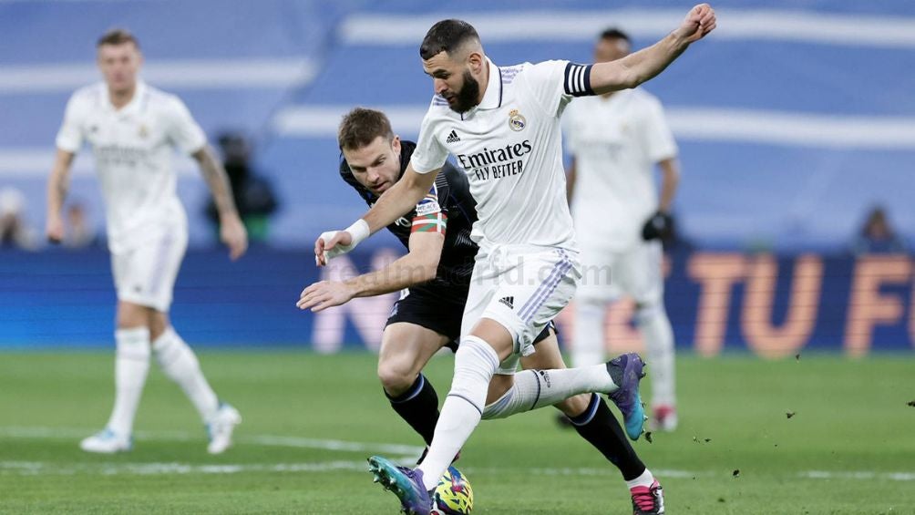 El ataque encabezado por Benzema fue inoperante ante la Real