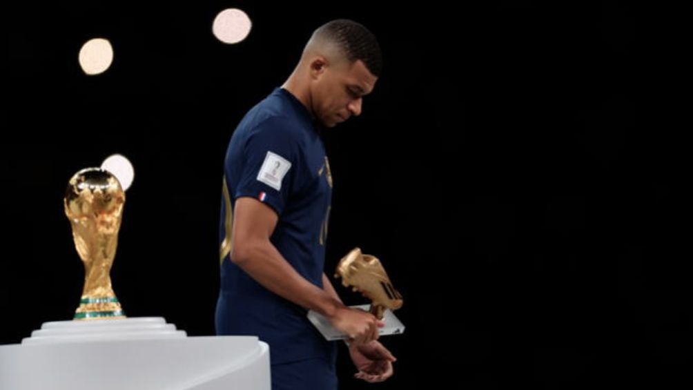 Mbappé después de perder la final de la Copa del Mundo