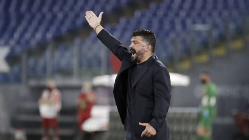 Gattuso en su etapa con Napoli