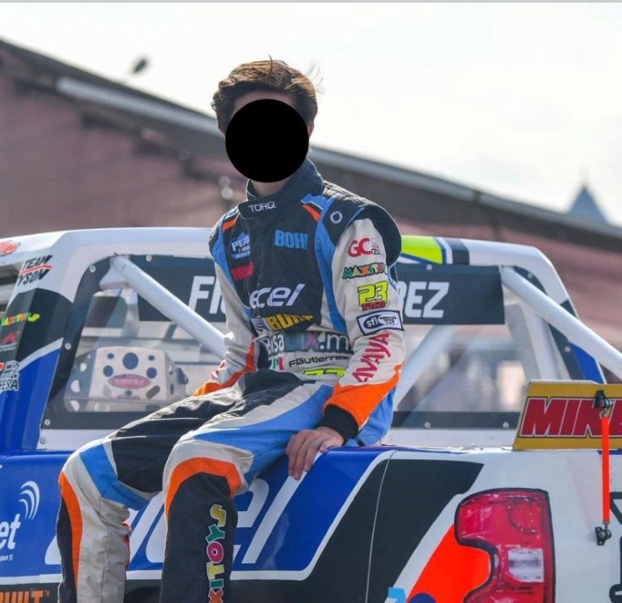 Fico Gutiérrez en un evento de Nascar