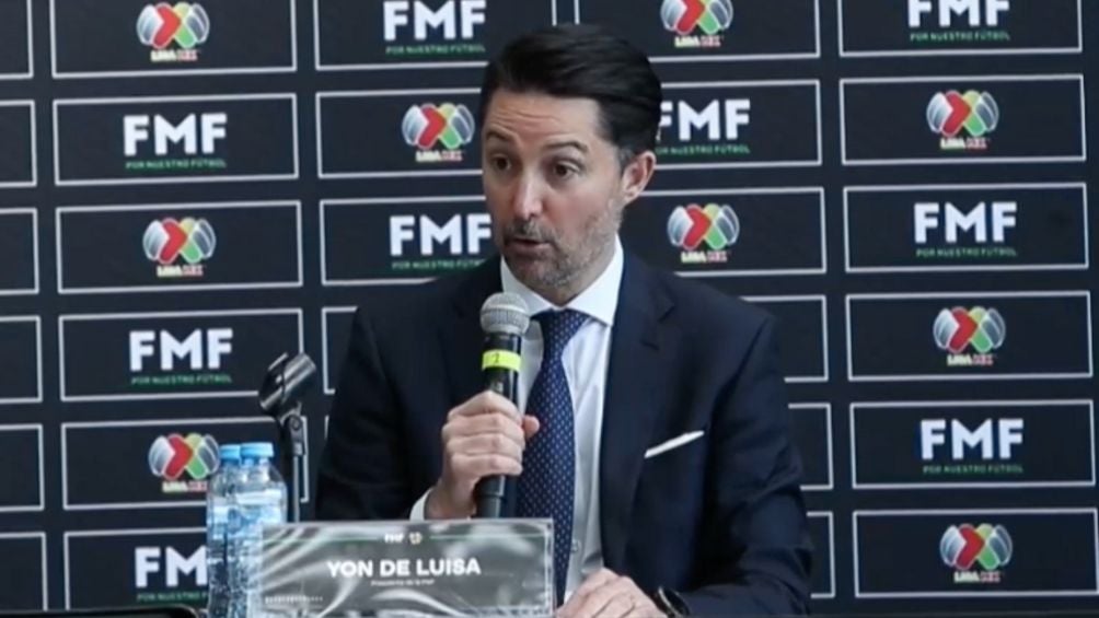 El Presidente de la Federación Mexicana de Futbol en conferencia