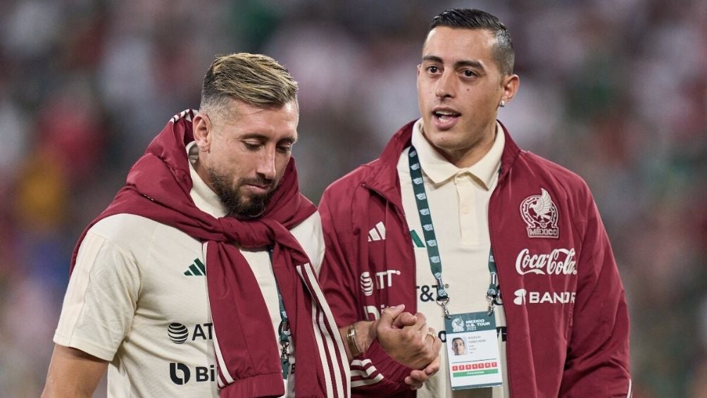 Herrera junto a Funes Mori en Qatar 2022