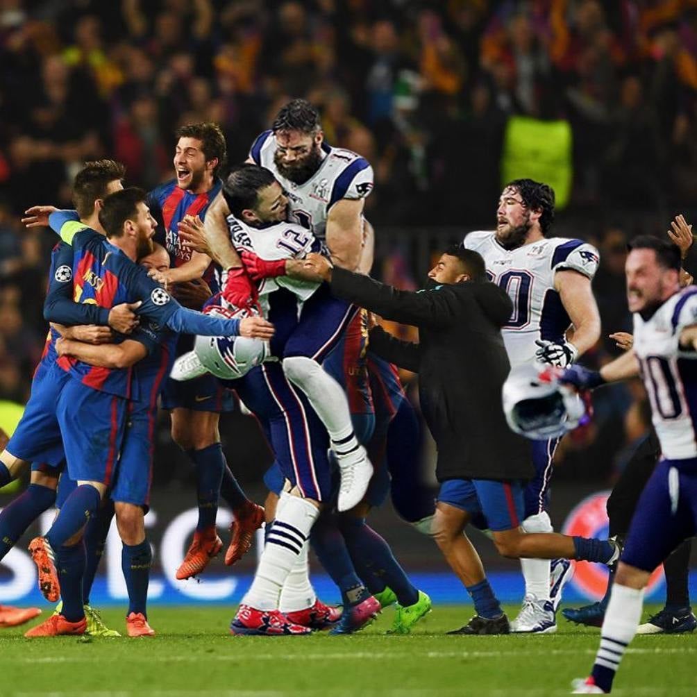 Brady festejó el logró del Barcelona de manera muy especial