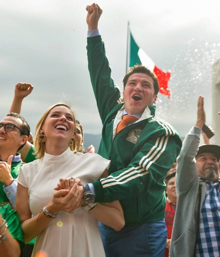 Samuel García apoyando a la Selección de México 