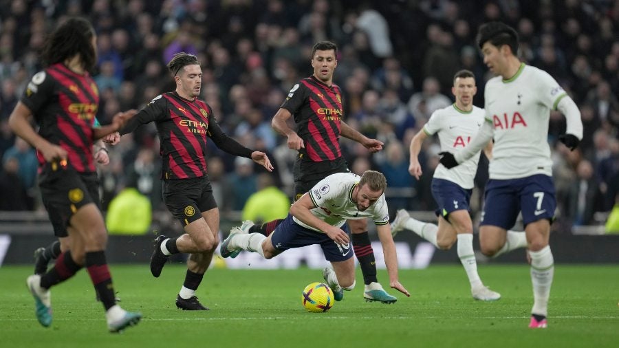 Partido entre Manchester City y Tottenham de la Premier League 