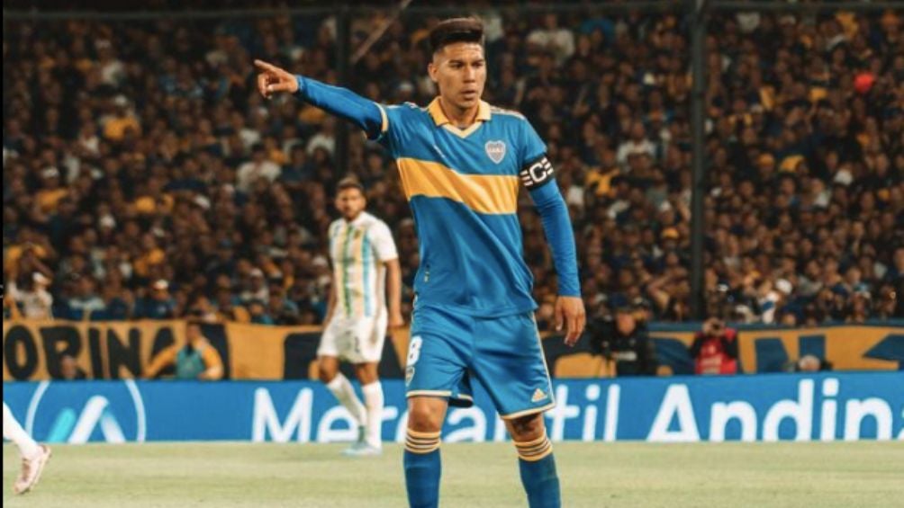 El jugador argentino durante un encuentro con Boca Juniors