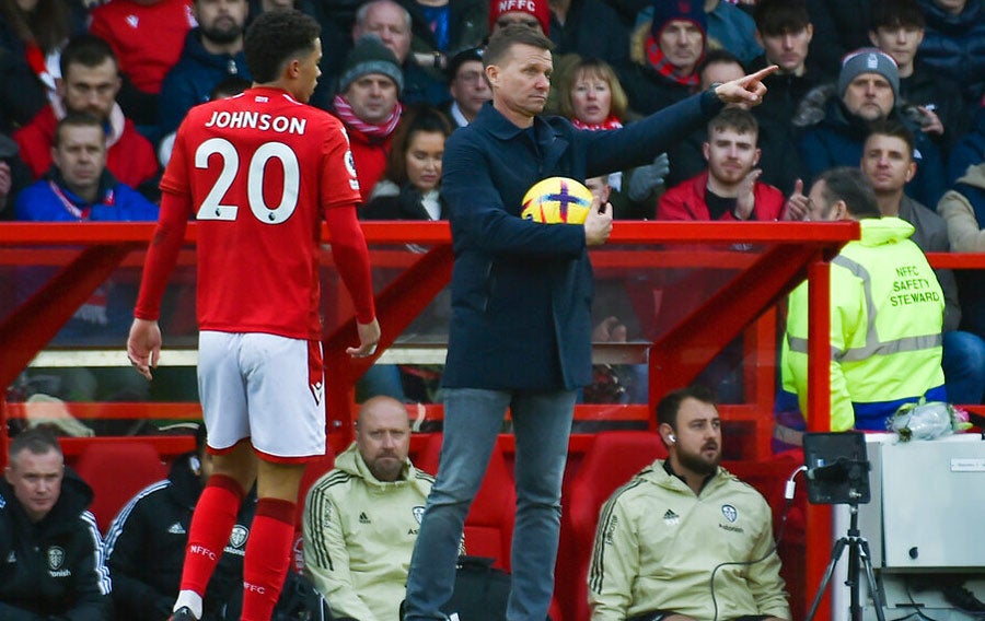 El DT estadounidense durante juego ante Nottingham Forest