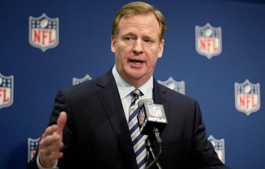 Roger Goodell en conferencia de prensa 