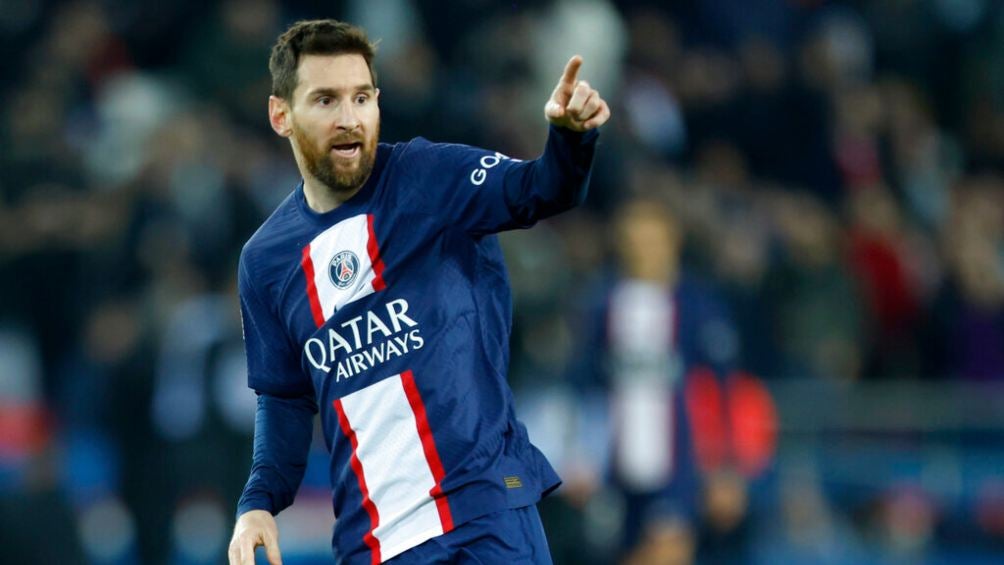 Lionel Messi durante un partido con el PSG