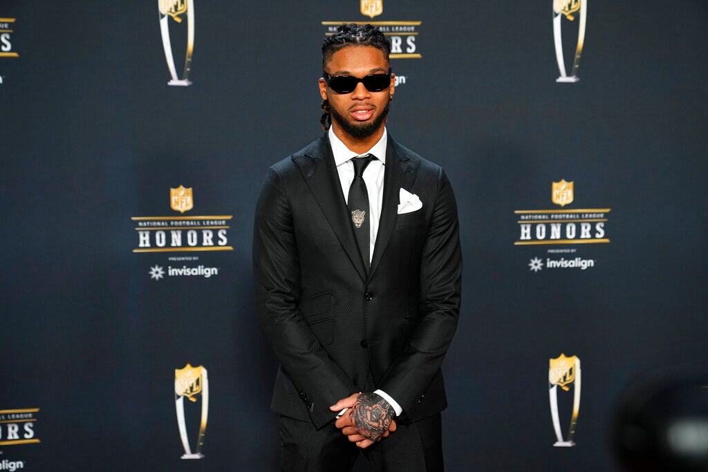 Damar Hamlin a su llegada a los NFL Honors