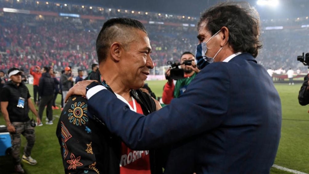 Almada y Ambriz durante la final del Apertura 2022