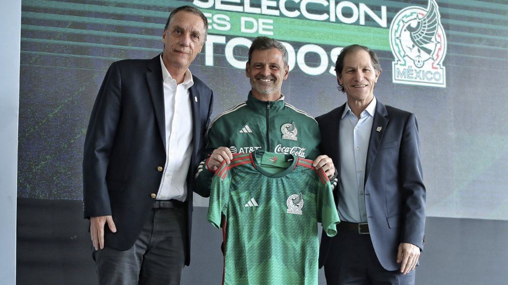 Diego Cocca en su presentación como entrenador de la Selección