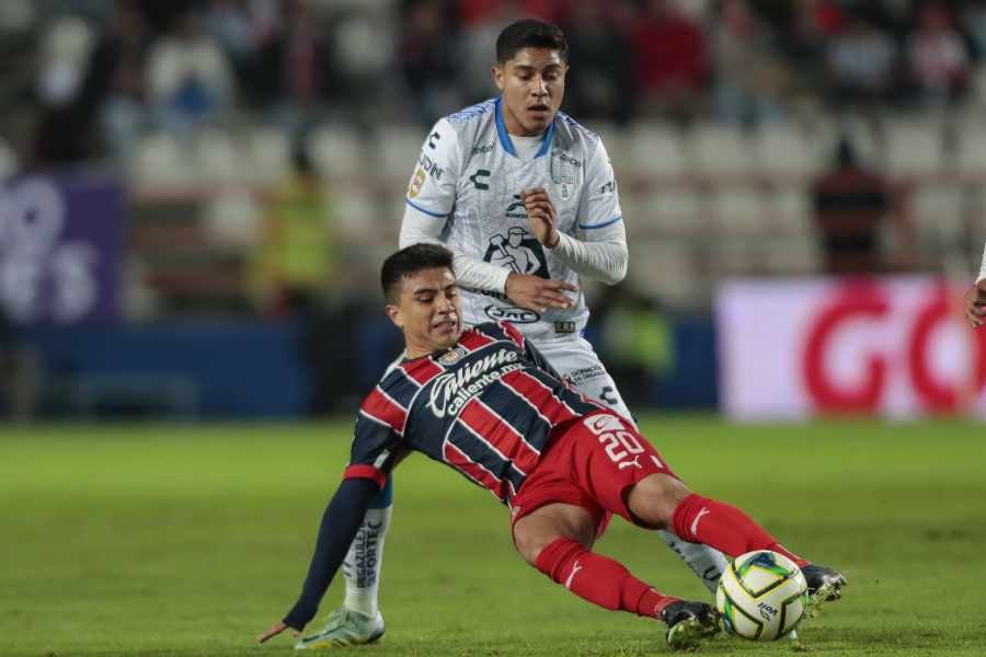 Fernando Beltrán en el partido ante Pachuca