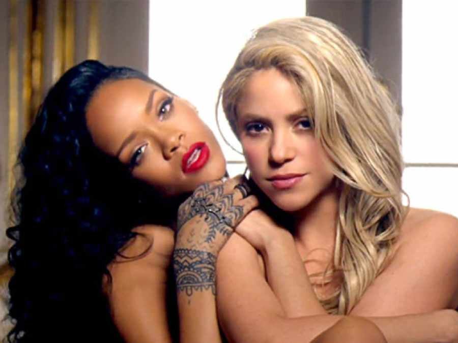 Shakira y Rihanna en redes sociales