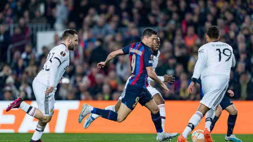 Europa League: Barcelona rescató un empate ante Manchester, todo se decidirá en Old Trafford