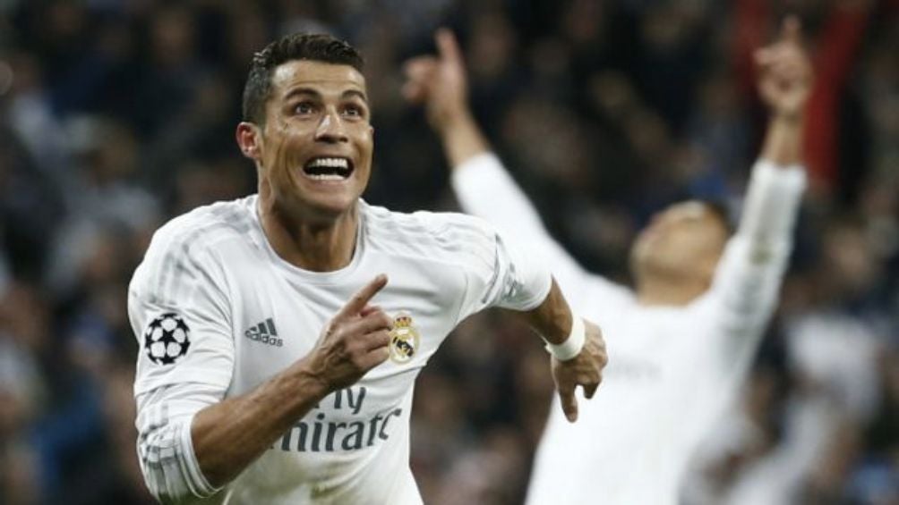 Ronaldo celebrando un gol con el Real Madrid