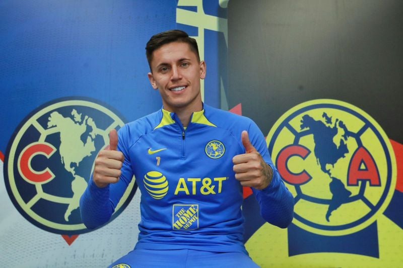 Brian Rodríguez con el América