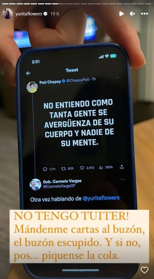 Yuridia sigue haciendo comentarios contra Chapoy