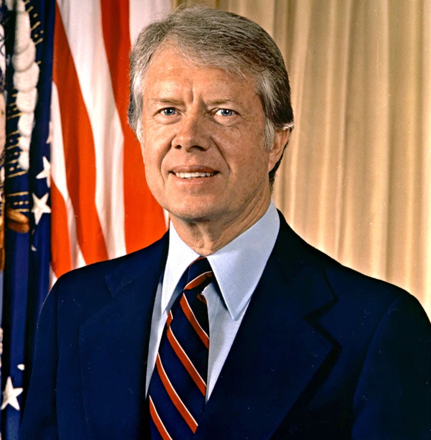 Jimmy Carter durante su mandato