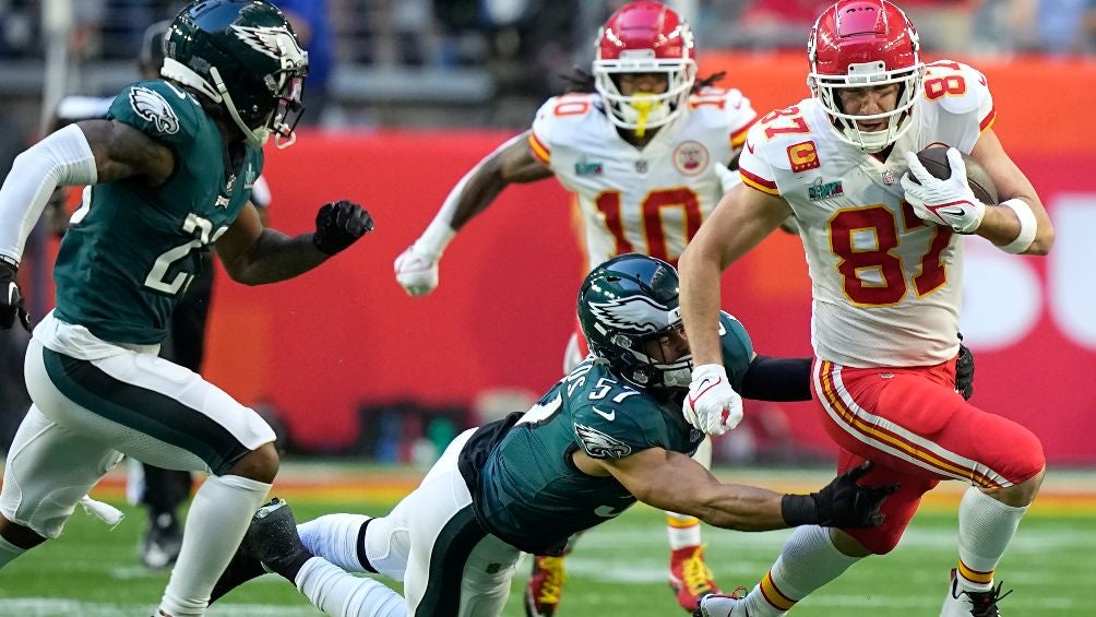 Kelce tuvo una gran actuación en el Super Bowl LVII