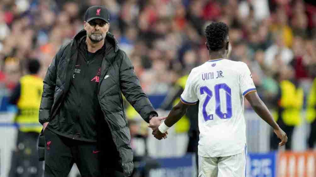 Jürgen Klopp: 'Espero que Vinícius Jr. no pase cerca de algún idiota que le diga algo'