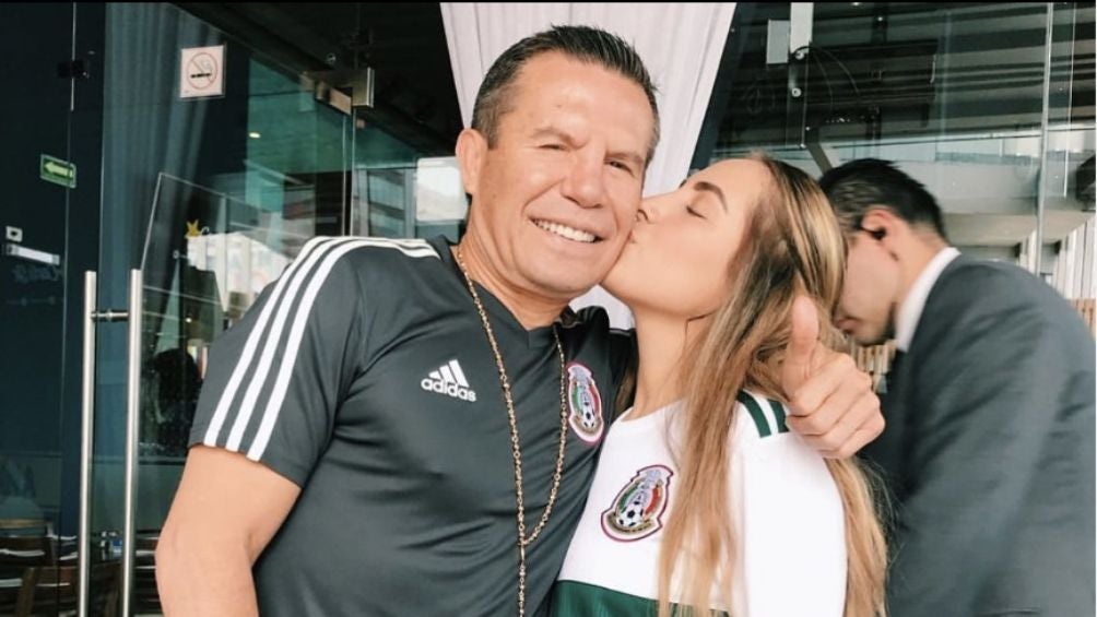 JC Chávez junto a su hija NIcole