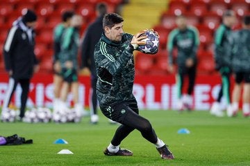 Thibaut Courtois con el Real Madrid