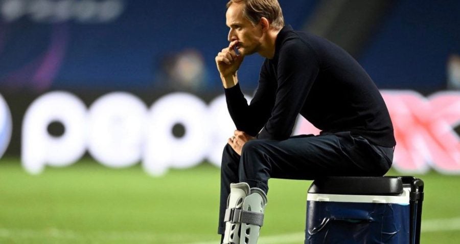 Tuchel dirigiendo juego de la Champions League 