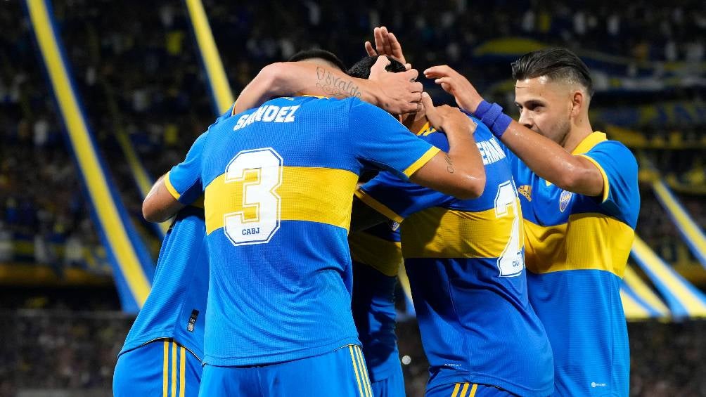 Boca Juniors celebrando un gol