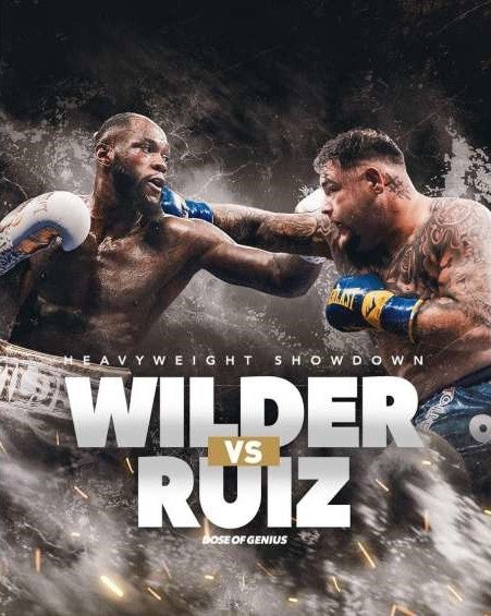 Poster de Andy Ruiz y  Deontay Wilder