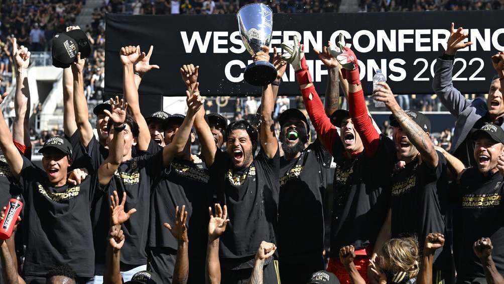 LAFC festejando título de la MLS