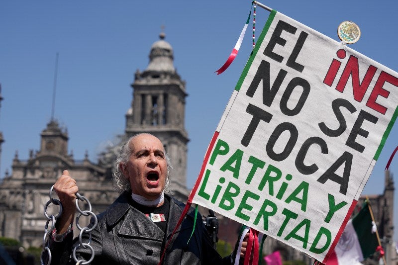 Marcha por el INE en la CDMX