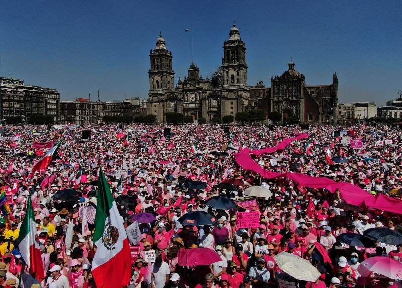 Marcha por el INE en la CDMX